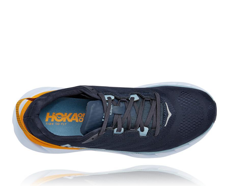 Hoka Australia One One Elevon 2 - Mens Running Shoes Navy/White - DXLQT-3791